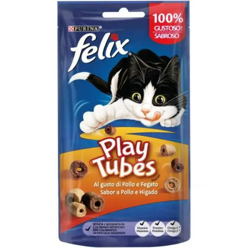 Felix Feline Play Tubes Chicken & Liver 8X50Gr