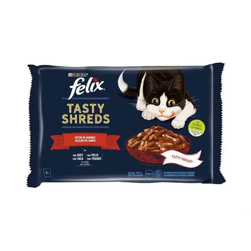 Felix Tasty Shreds Meat Sauce 12x4x80 grams