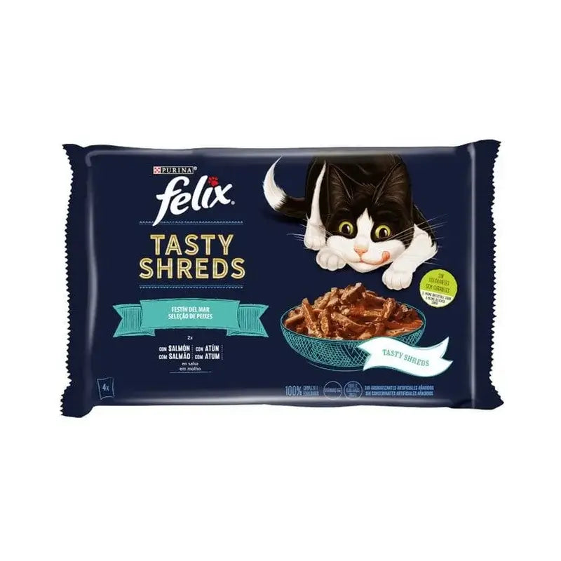 Felix Tasty Shreds Fish in Sauce 4x12x80g