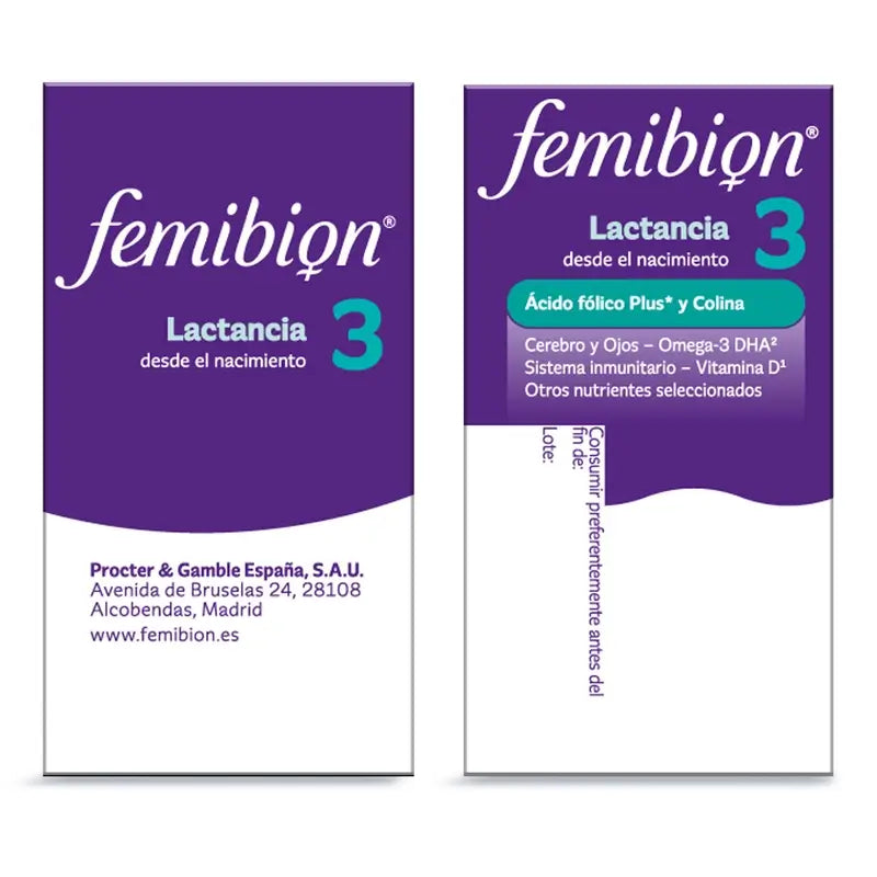 Femibion 3 Lactation Pregnancy with Folic Acid and Vitamins, 28 Tablets