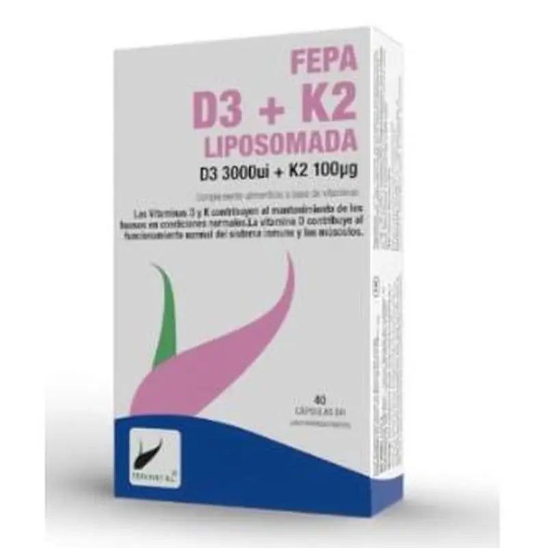 Fepadiet Fepa-Vitamin D3+K2 Liposome 40 Capsules