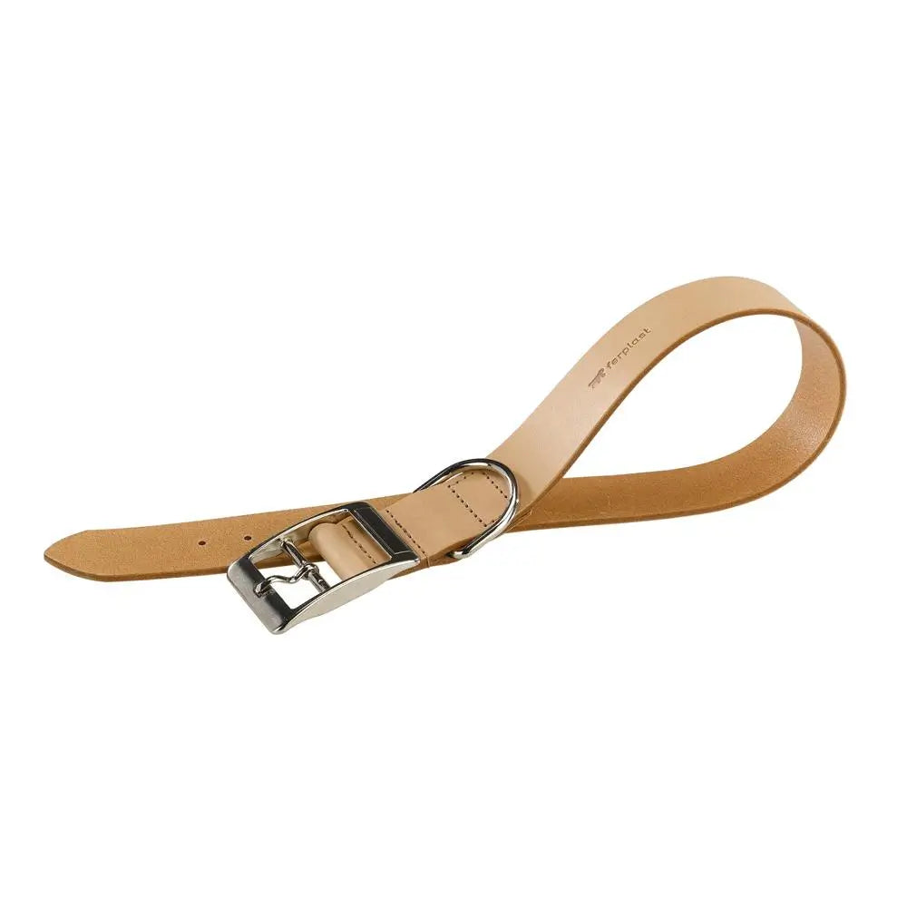 Ferplast Natural Leather Collar C 25 45 Beige