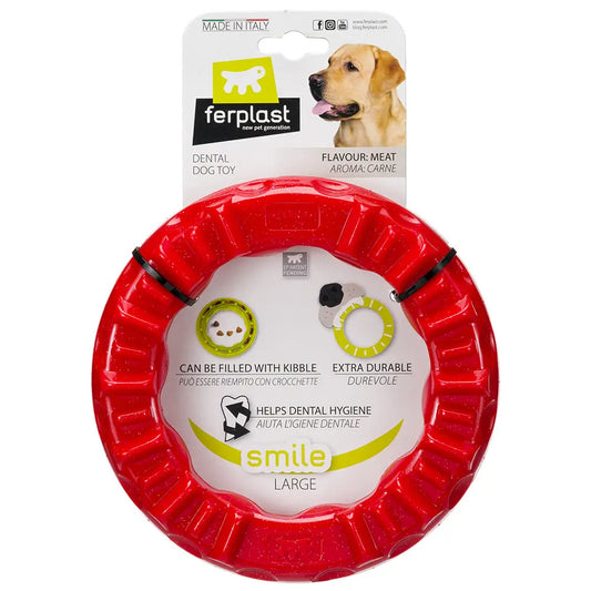 Ferplast Dog Toy Smile L Red Dog Ring 1 piece