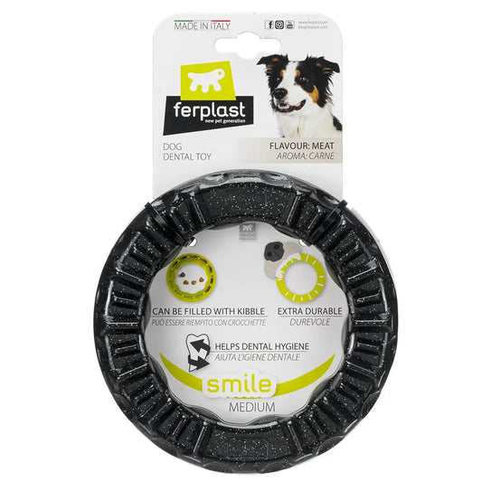 Ferplast Dog Toy Smile M Black Dog Ring 1 piece
