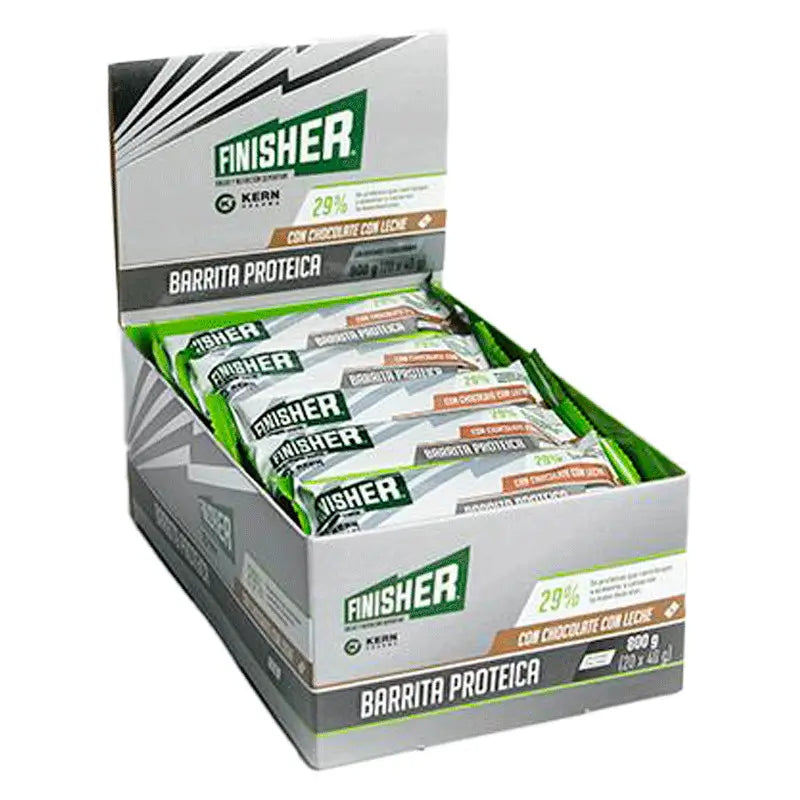 Finisher protein bars with milk chocolate flavour 20 bars