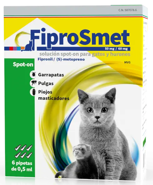 Fiprosmet Cats and Ferrets 6 Pipettes 0,5 ml