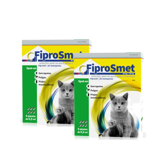 Fiprosmet for Cats and Ferrets – Pack of 2 x 6 x 0.5 ml pipettes