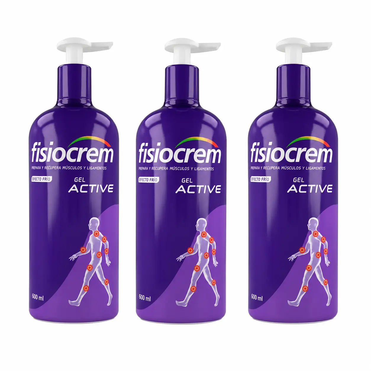 Fisiocrem Active Gel 600 ml, pack of 3