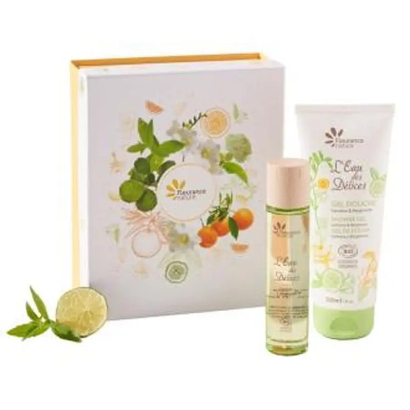 Fleurance Nature Verbena & Bergamot Perfume+Shower Gel Box