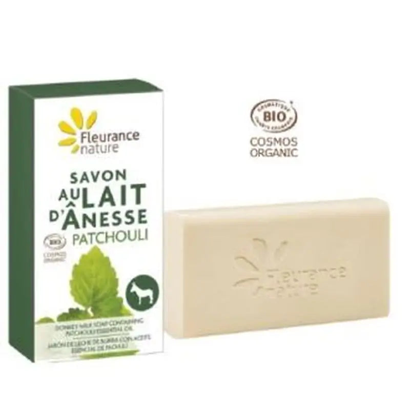 Fleurance Nature Donkey Milk Soap With Patchouli Bar 100Gr.