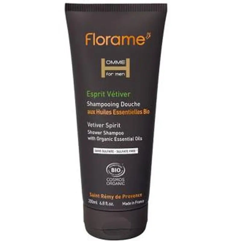 Florame Men's Vetiver Spirit Shampoo 200Ml.