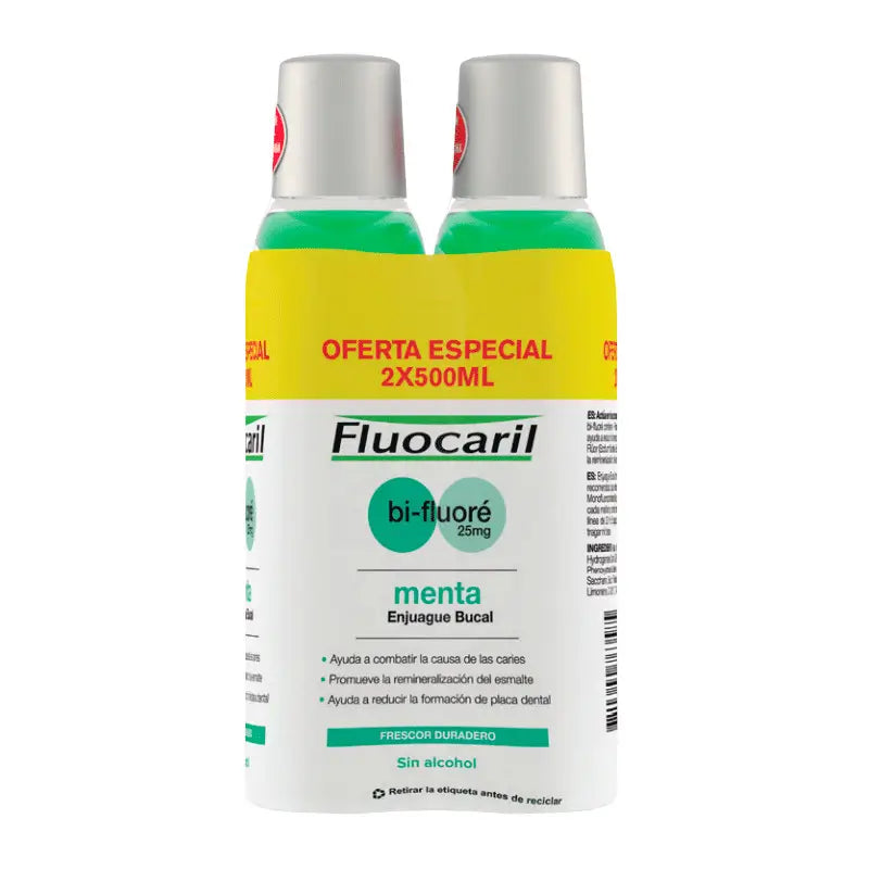 Fluocaril Bi-Fluore Mouthwash 2X500 ml