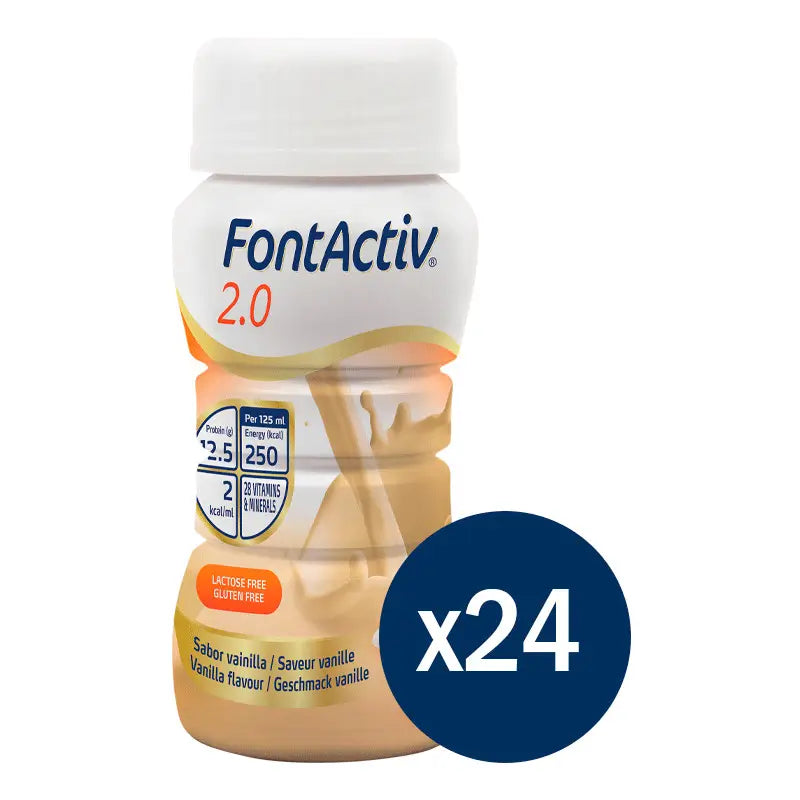 FontActiv 2.0 Vanilla Flavour 125 ml x 24 Bottles