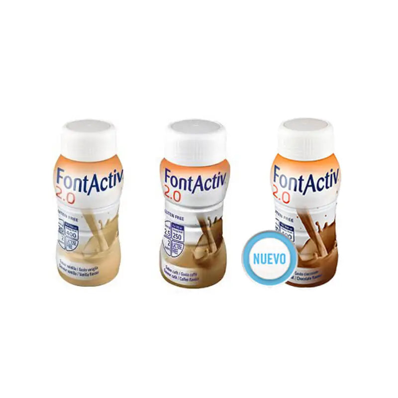 FontActiv 2.0 8 bottles vanilla flavour x 200 ml + 8 bottles coffee flavour x 200 ml + 8 bottles chocolate flavour x 200 ml