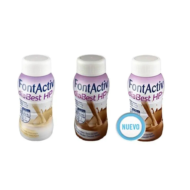 FontActiv Diabest Hp 8 Vanilla Flavour x 200 ml + 8 Chocolate Flavour x 200 ml + 8 Coffee Flavour x 200 ml