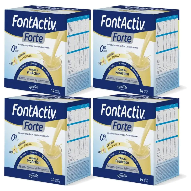 FontActiv Forte Vanilla, 56 sachets of 30 g