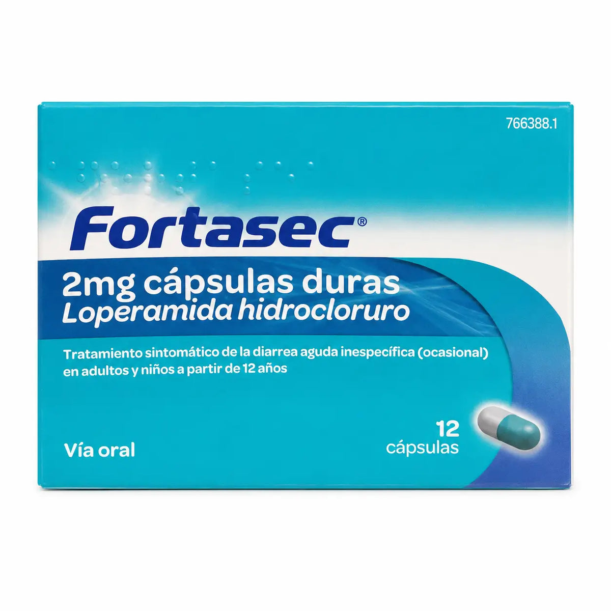 Fortasec 2 Mg , 12 hard capsules
