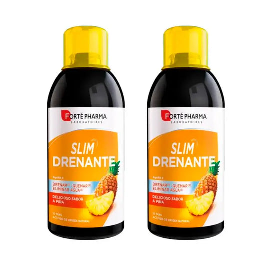 Forté Pharma Duplo Slim Draining Pineapple Flavour, 2 x 500 ml