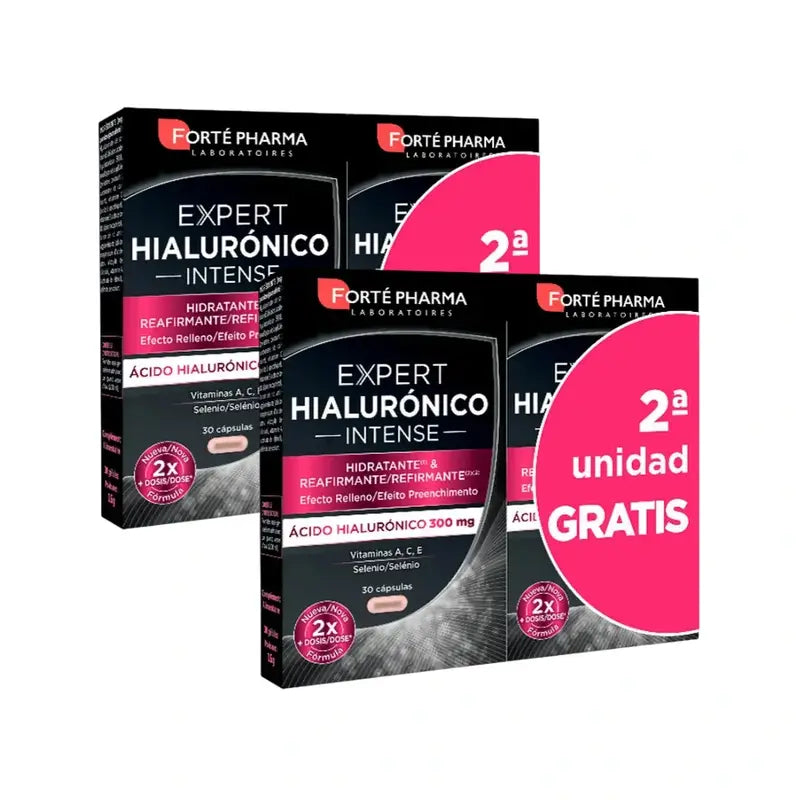Forté Pharma Pack Expert Hyaluronic 30 Capsules + 30 Capsules Free, Pack Of 2