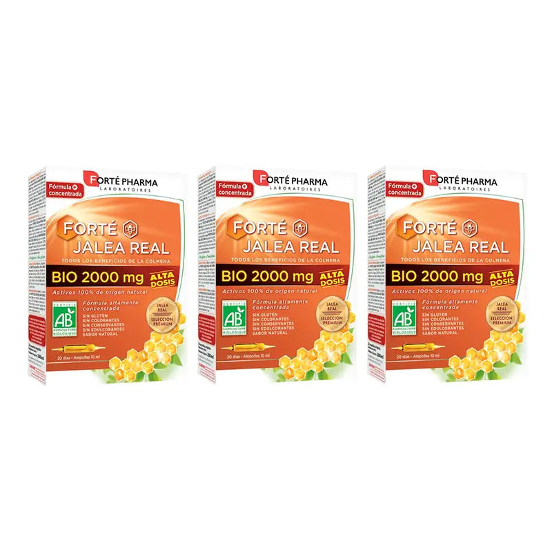 Forté Pharma Triplo Forté Royal Jelly Bio 2000 mg 3 x 20 Amp.