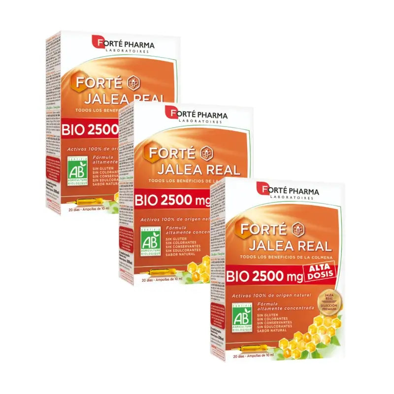 Forte Pharma Triplo Forté Royal Jelly Bio 2500 mg 3 x 20 Amp x 10 ml