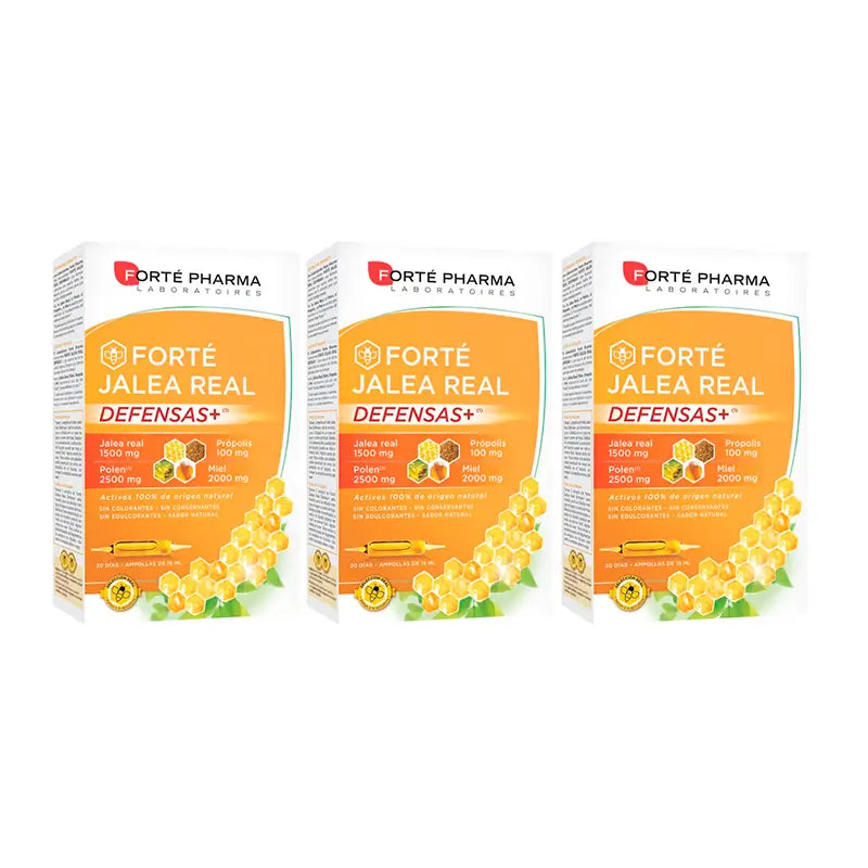 Forté Pharma Triplo Forté Royal Jelly Defence+, 3 x 20 phials