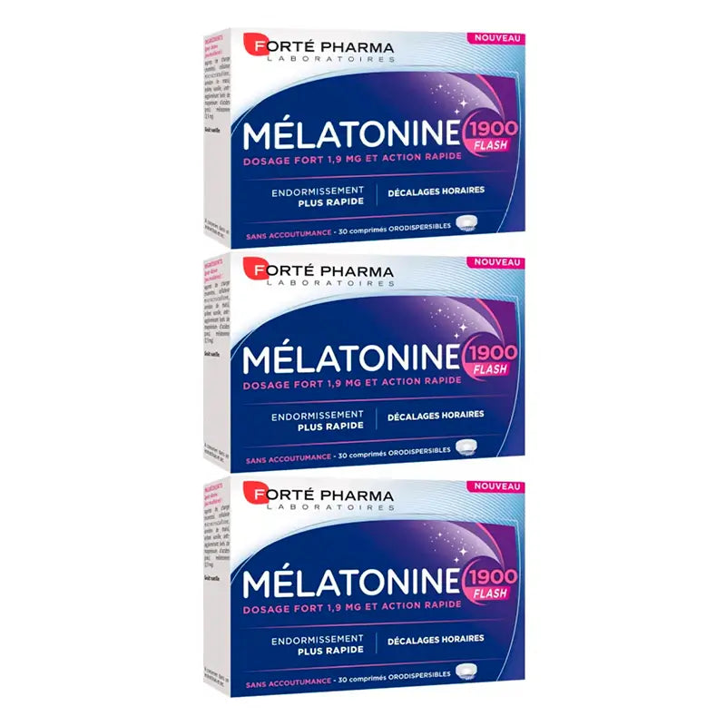 Forté Pharma Triplo Melatonin Flash 1900 3 x 30 tablets