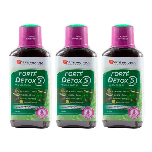 Forté Pharma Triplo Detox 5 Organs Global Action 3 x 500 ml