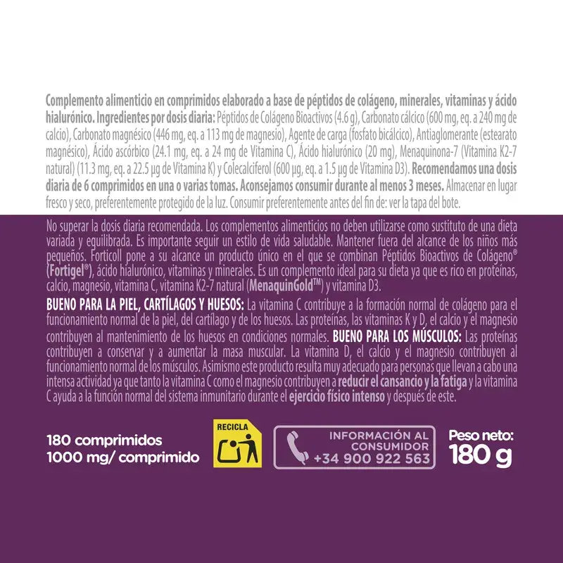 Forticoll Bioactive Collagen 180 tablets