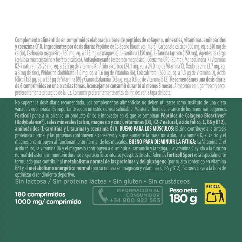 Forticoll Bioactive Collagen Sport 180 tablets
