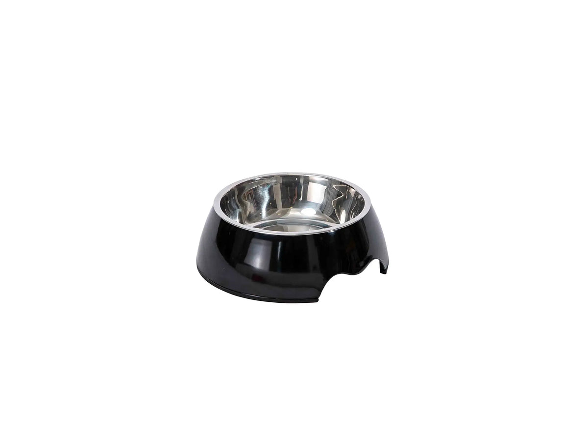 Freedog Bowl Stainless Steel Melamine Black L 19Cm, 520 ml