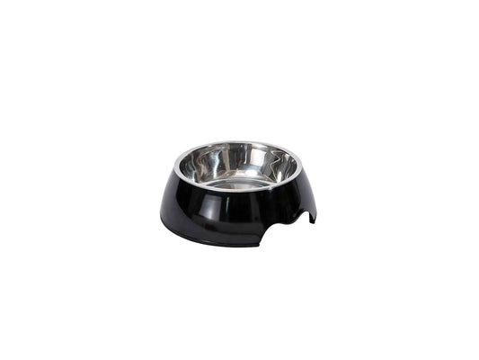 Freedog Bowl Stainless Steel Melamine Black L 19Cm, 520 ml