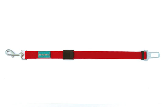 Freedog Red Car Safety Belt, 25 mm, 36/56 cm