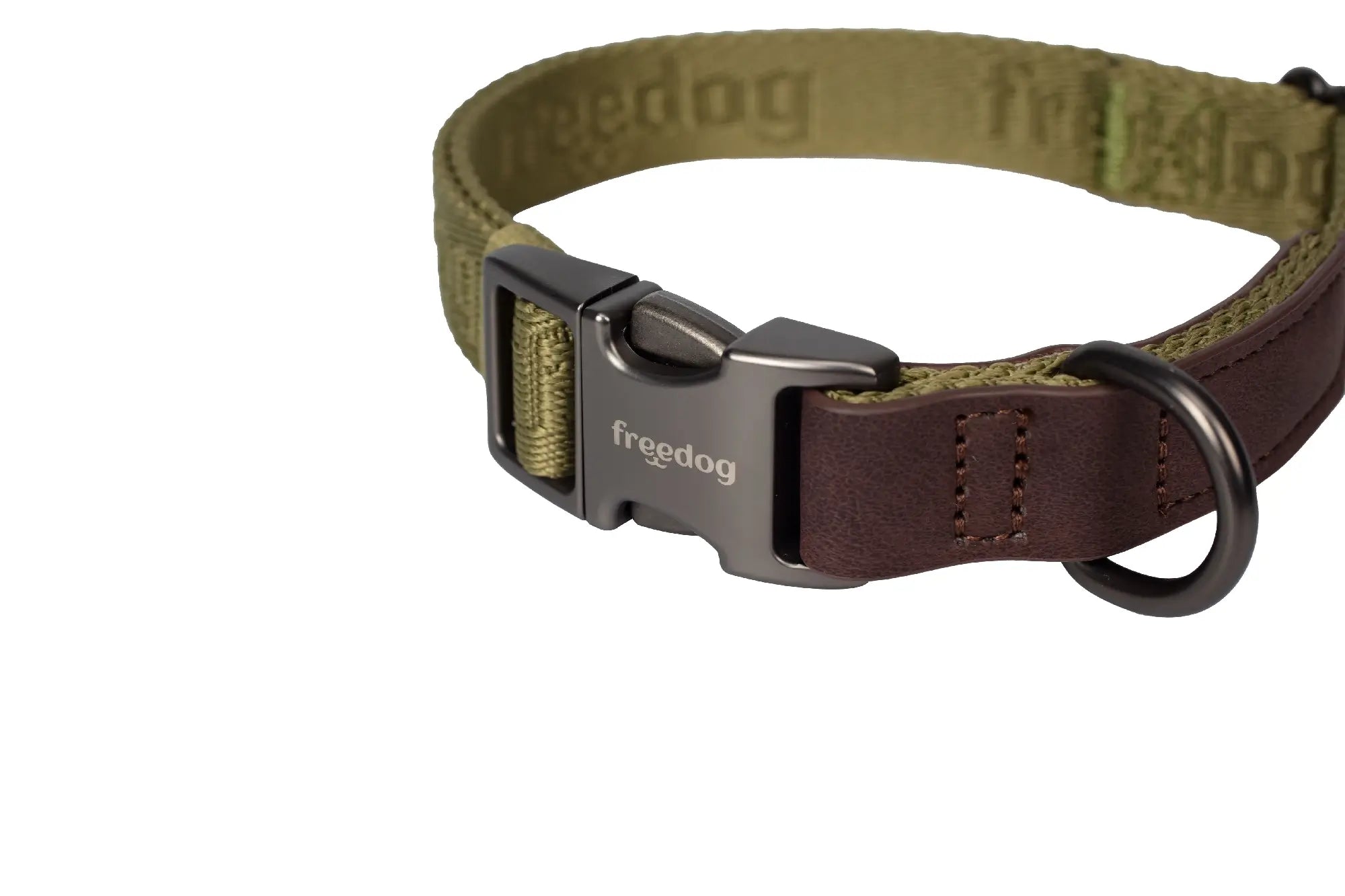 Freedog Linum Green Forest Recycled Collar, 20 mm, 35/52 cm