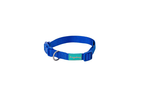 Freedog Basic Blue Nylon Collar, 25 mm, 38/66 cm