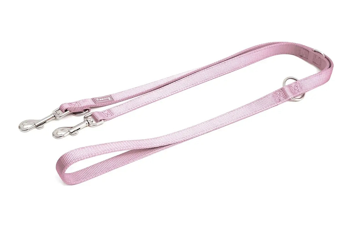 Freedog Pink Nylon Training Lead, 20 mm, 20 cm