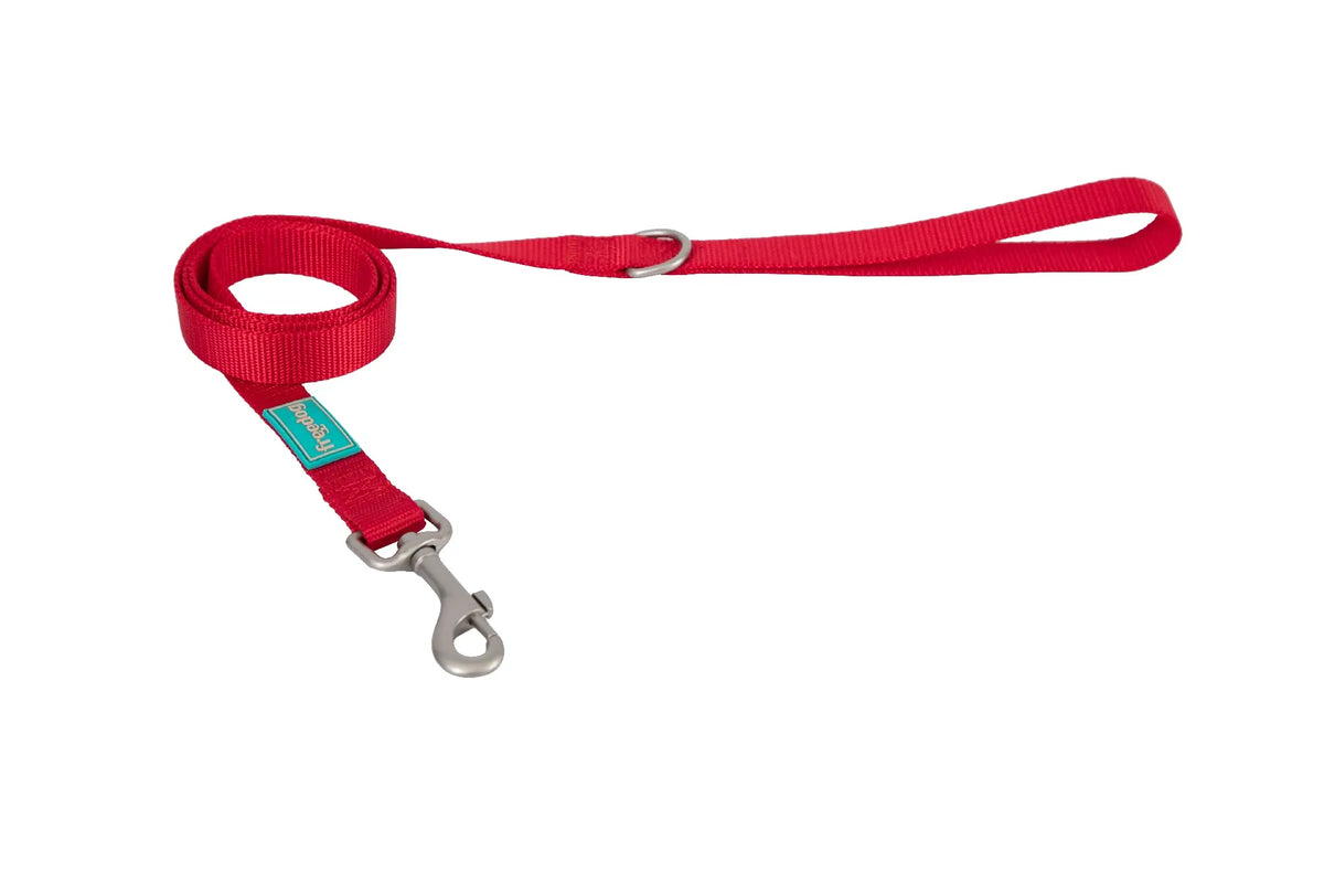 Freedog Basic Red Nylon Lead, 10 mm, 120 cm