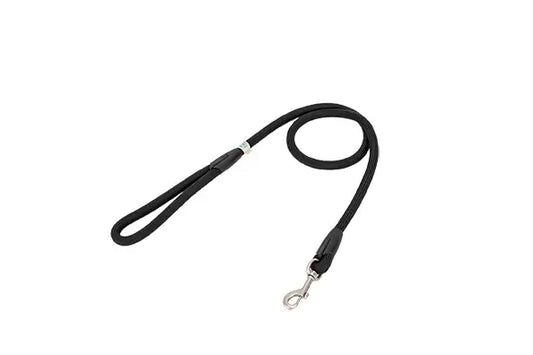 Freedog Black Round Nylon Lead, 10 mm, 120 cm