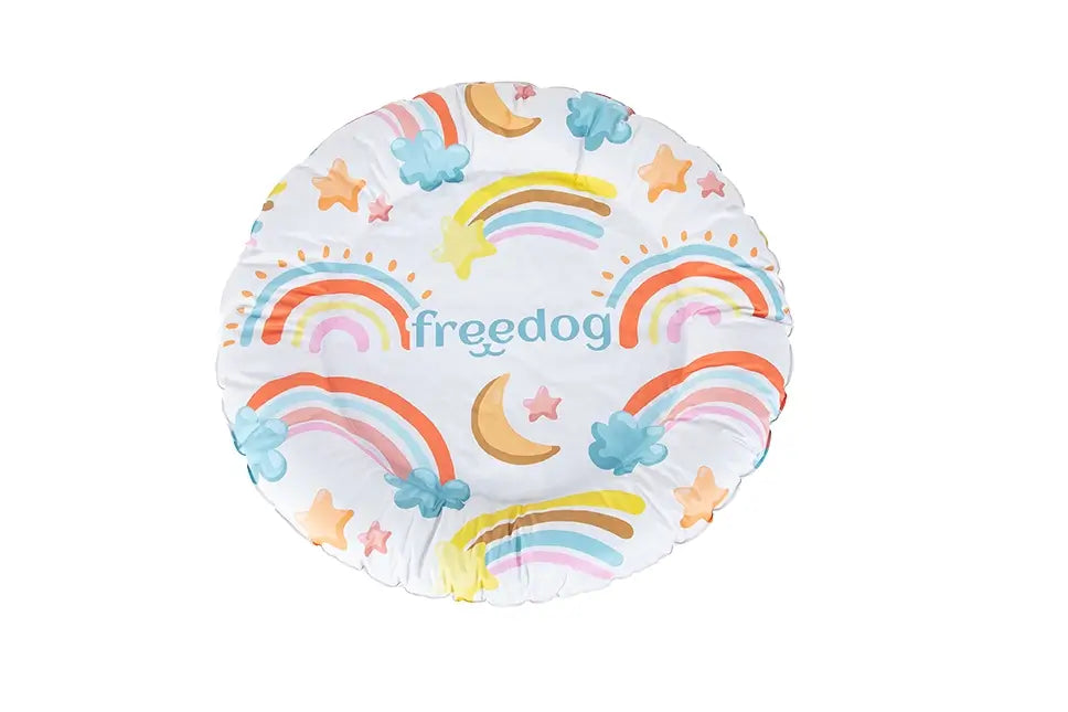Freedog Rainbow Recycled Cooling Donut, 47 cm