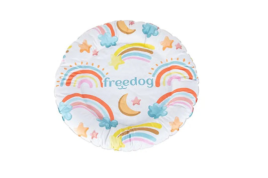 Freedog Rainbow Recycled Cooling Donut, 47 cm