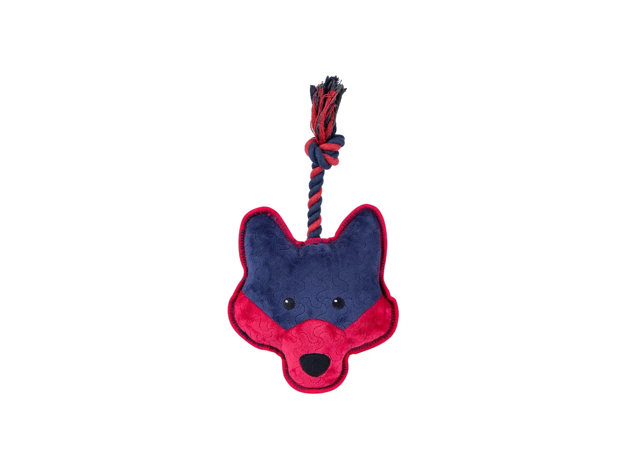 Freedog Tough Fox Toy With Sound And Rope 21X34Cm