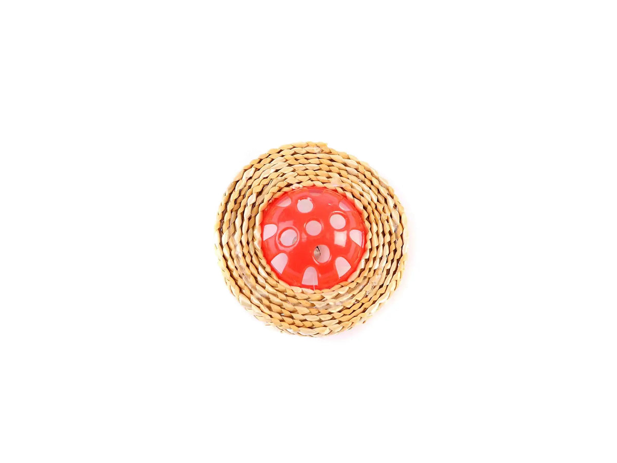 Freedog Red Ball with Ribbon, 7x7 cm