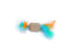 Freedog Kraft Hexagon Scratching Post with Feather, 15x4 cm
