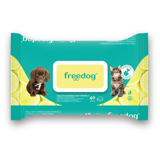 Freedog Citronella Moist towelettes 40 pcs. 28 X 18Cm