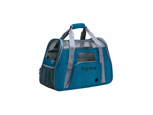 Freedog Crossworld Pet Carrier, Blue, 51 x 23 x 35 cm