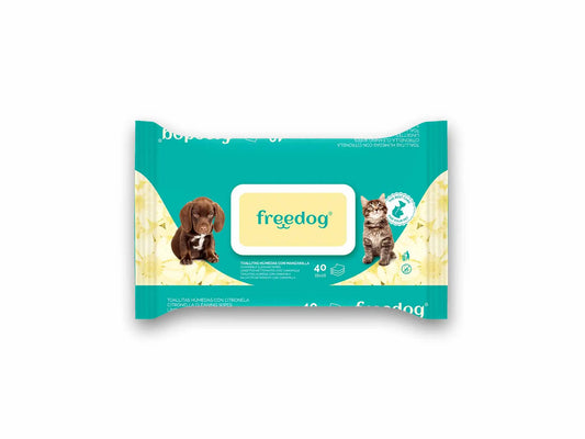 Freedog Moisturising Wipes Chamomile Gd 40 Ud 28 X 18Cm