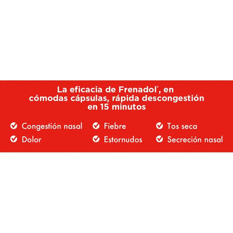 FRENADOL® Flu Decongestant, Oral Use, 16 capsules