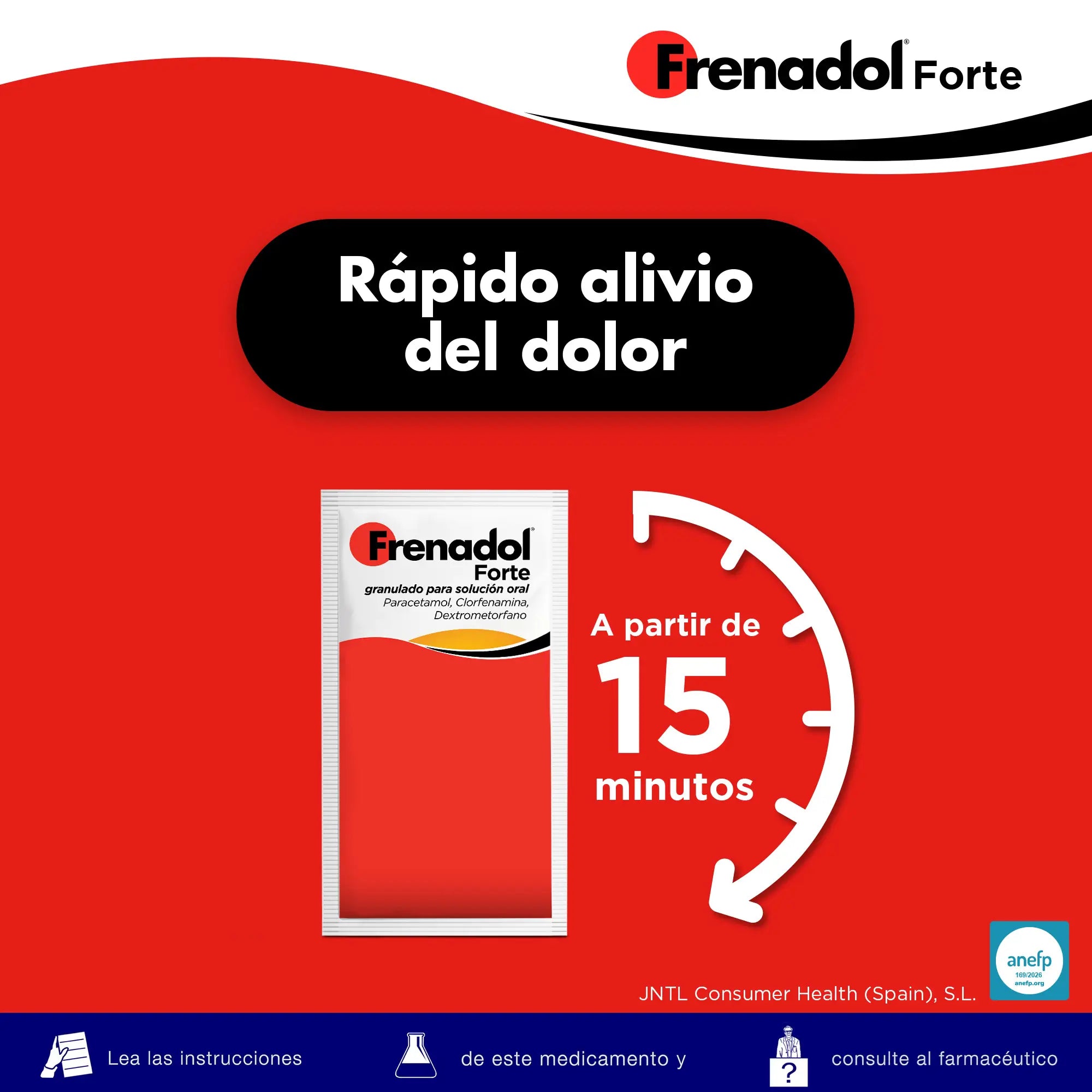 FRENADOL® Forte Anti-flu, Oral use, 10 sachets