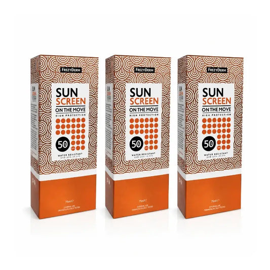 Frezyderm Sun Screen On The Move High Protection Spf 50 Pack 3 x 75 Ml