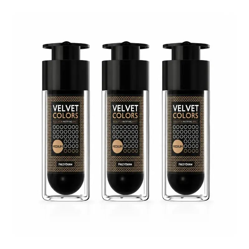 Frezyderm Velvet Colors Medium Pack 3 x 30 Ml